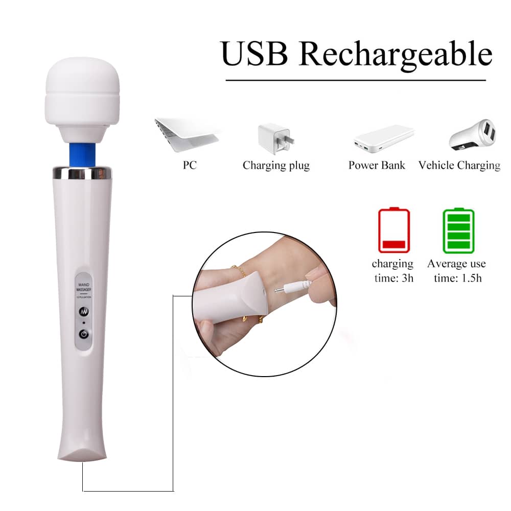 Magic Wand – Leistungsstarkes, kabelloses Vibrationsmassagegerät